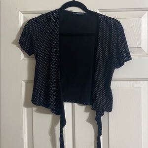 Polka dot tie top
